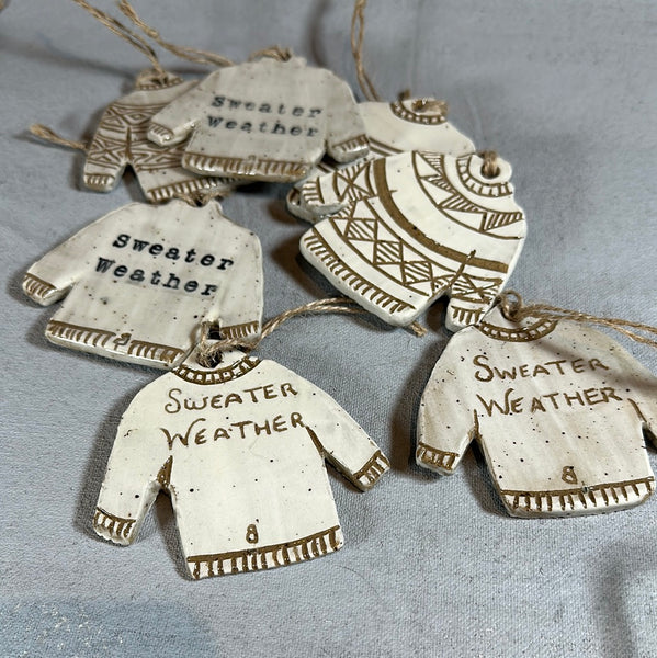 Sweater Weather ornaments